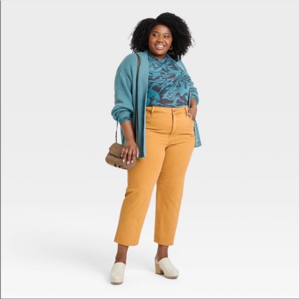 Ava & Viv, high rise, slim straight pants. plus, Size 22, summer, back 2 school?